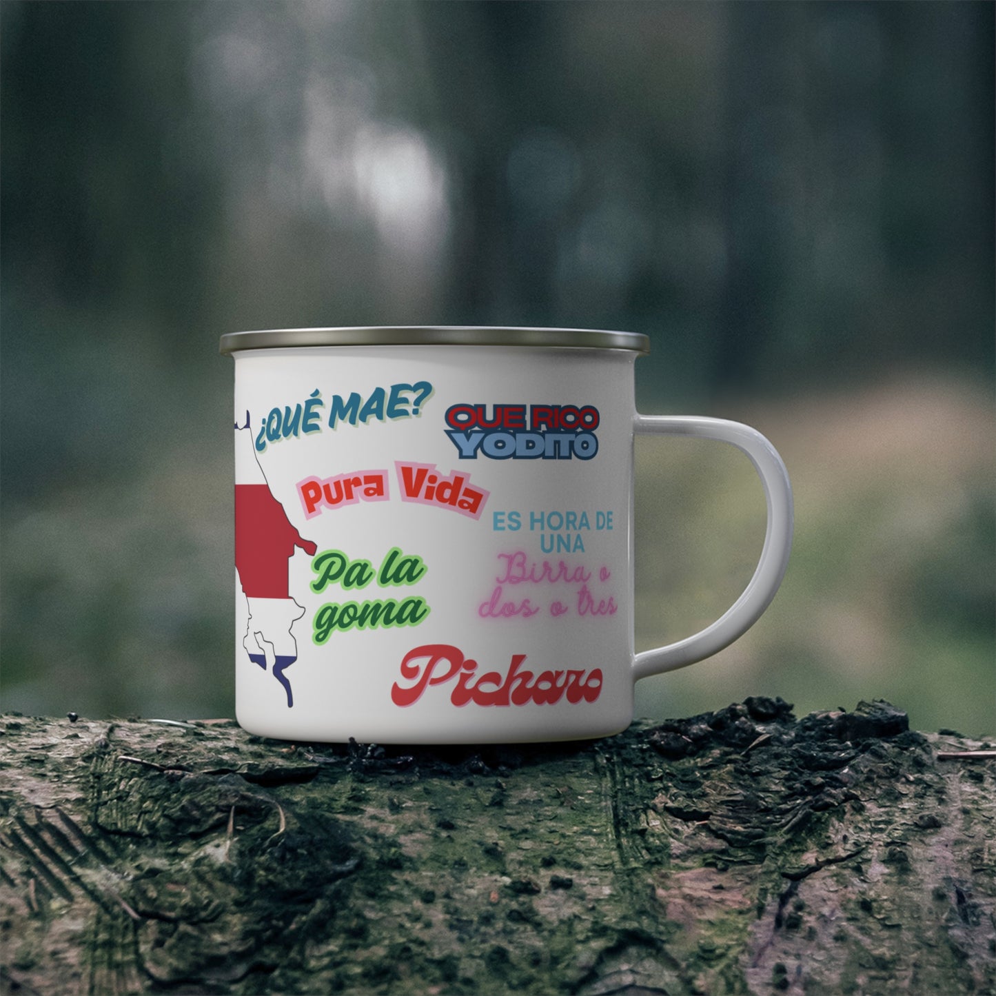 Costa Rica - Enamel Camping Mug