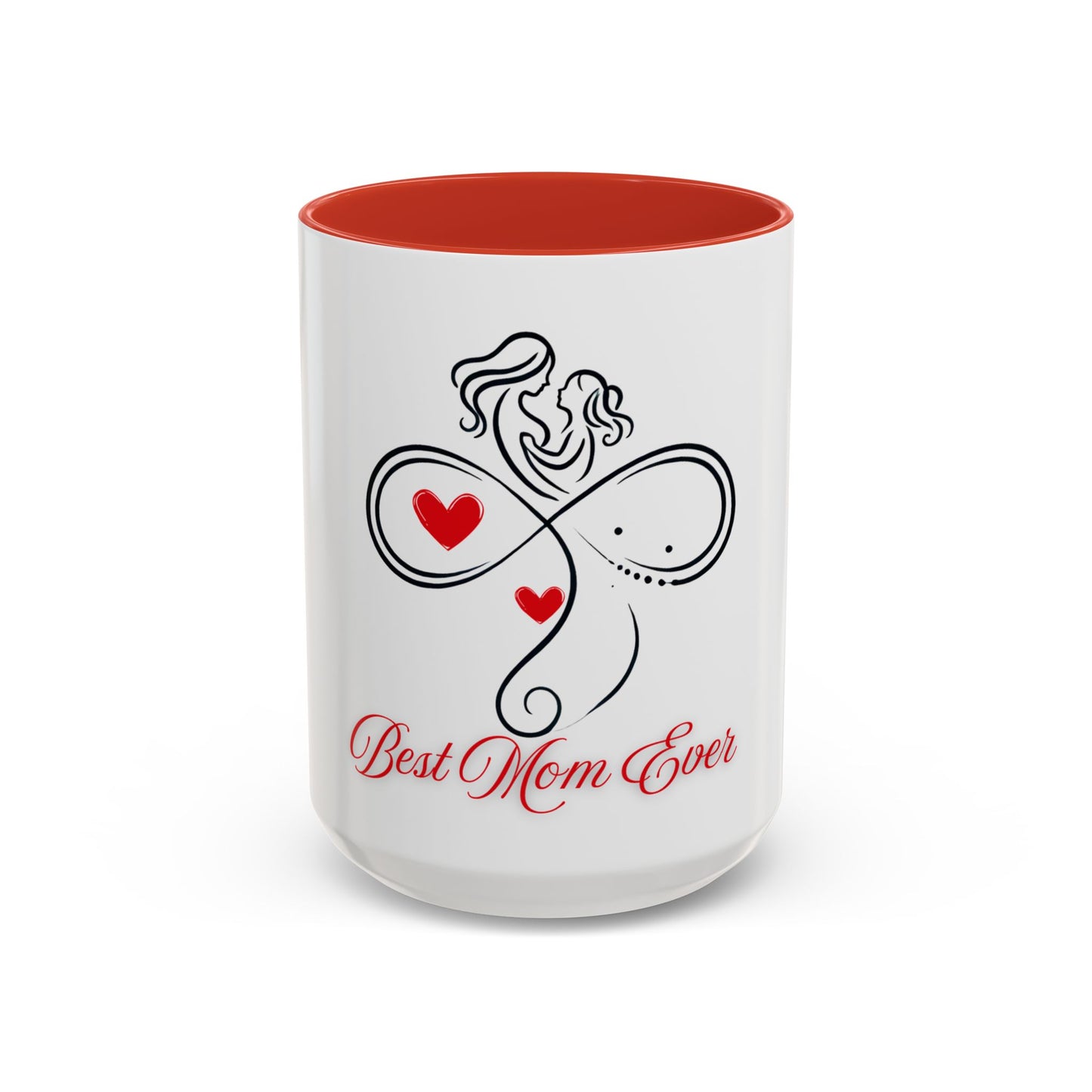 Best Mom Ever Accent Coffee Mug - Perfect Gift for Mother's Day