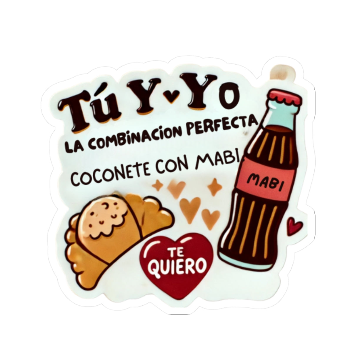 Coconete con Mabi Valentine's - Kiss-Cut Stickers