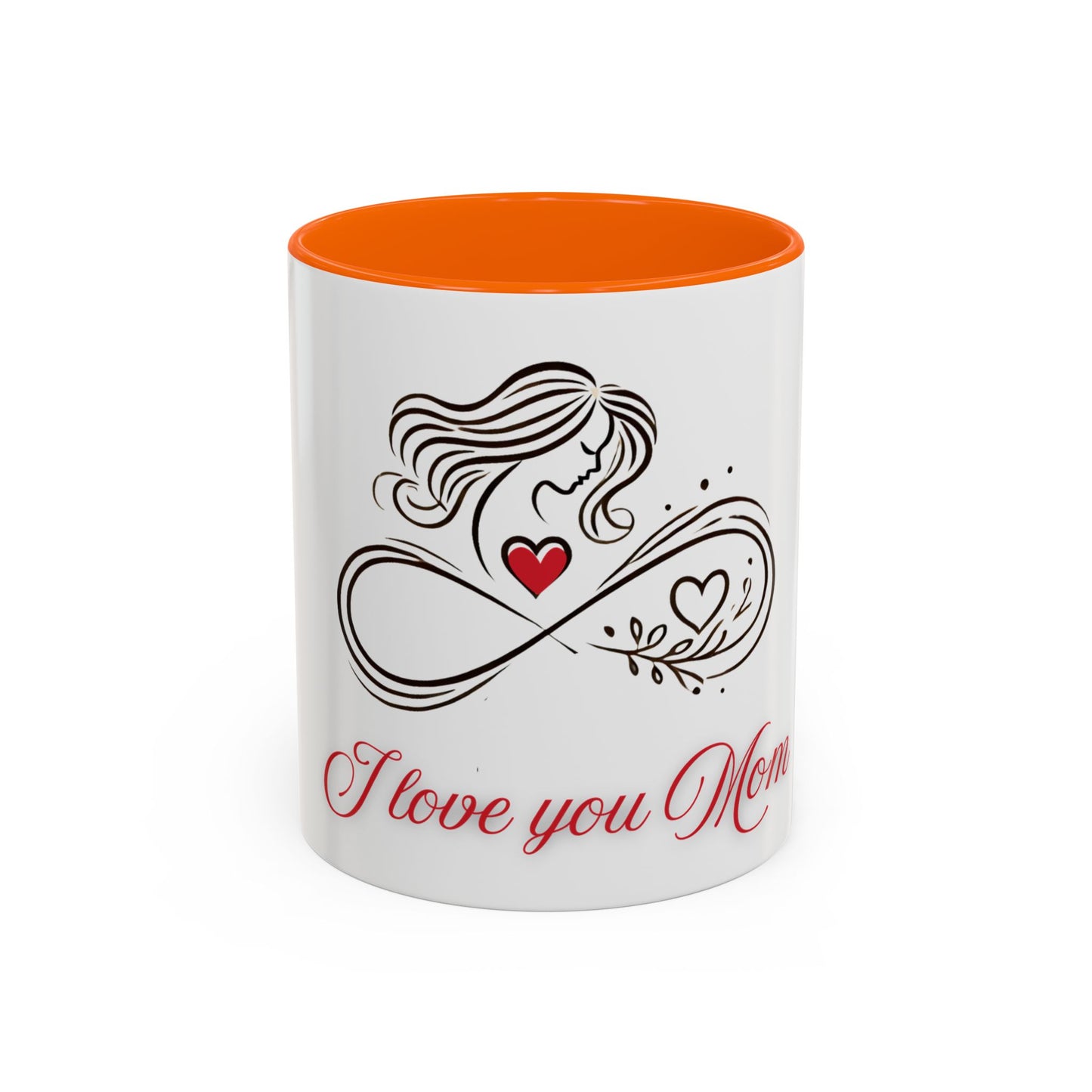 I Love You Mom Accent Coffee Mug - Perfect Gift for Mother's Day