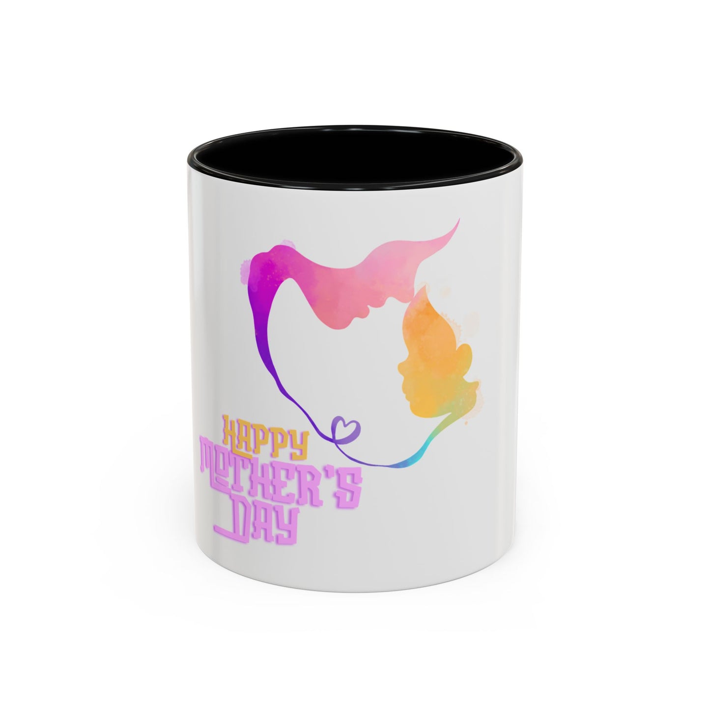 Happy Mother's Day Accent Coffee Mug - Perfect Gift for Mother's Day