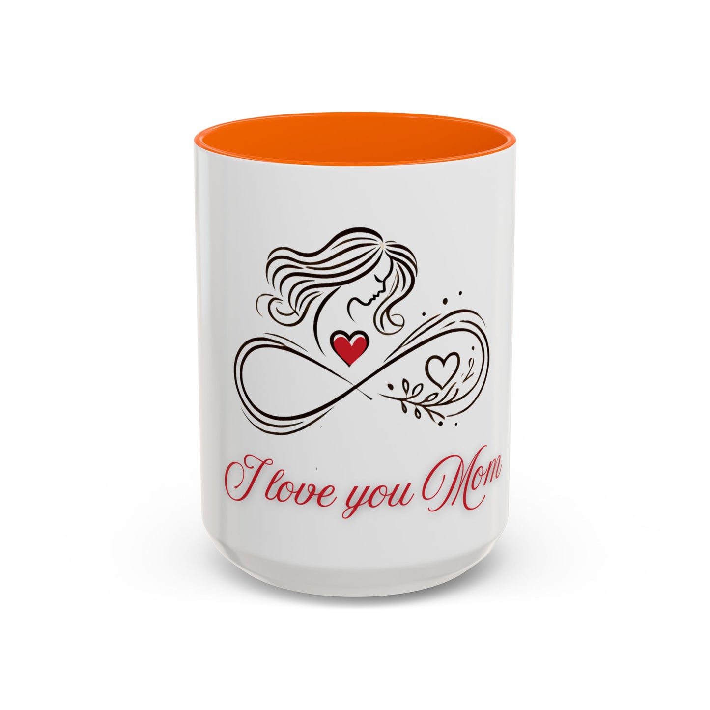 I Love You Mom Accent Coffee Mug - Perfect Gift for Mother's Day